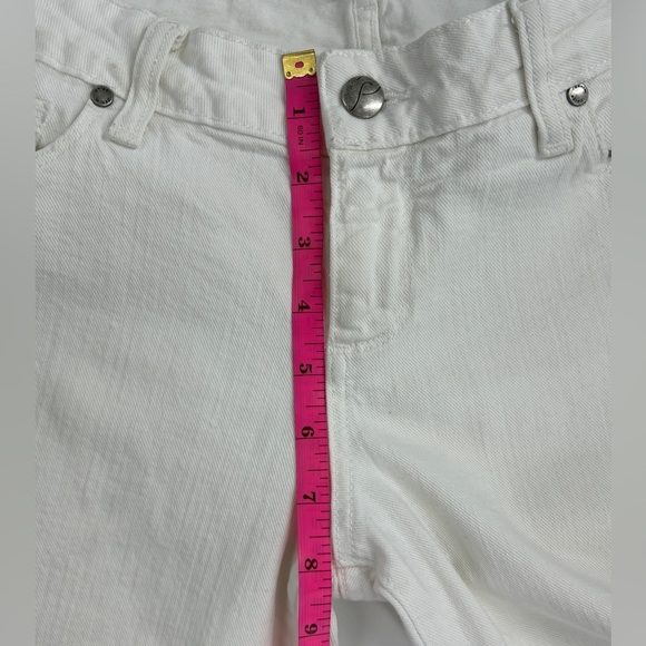 Paige White Venice Capri Pants Lightly Distressed Cropped Women's Size 29 - Picture 4 of 8